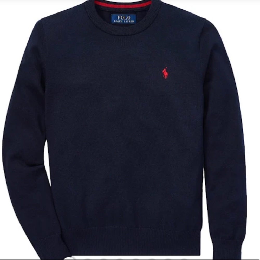 3T Polo Ralph Lauren Navy Cable Knit Sweater